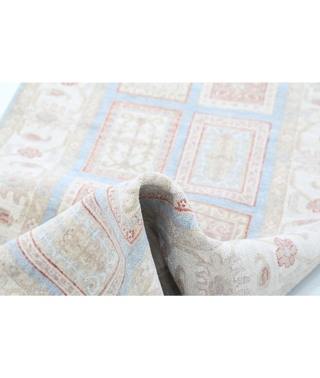 Afghan Bakhtiari Runner Rug 2' 9" x 10' 3" Hand-Knotted | No. AT30358
