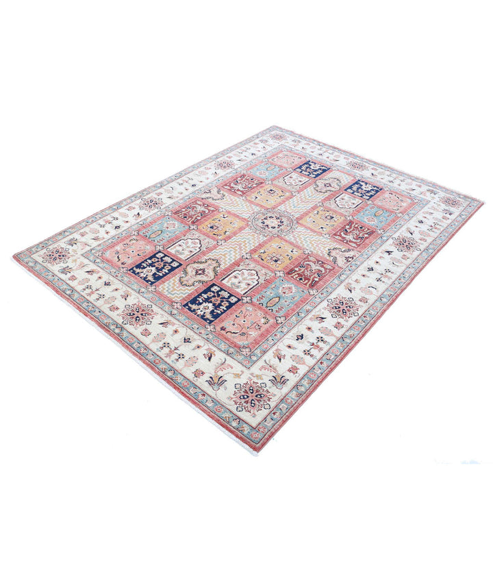 Afghan Bakhtiari Rug 4' 9" x 6' 5" Hand-Knotted | No. AT90780