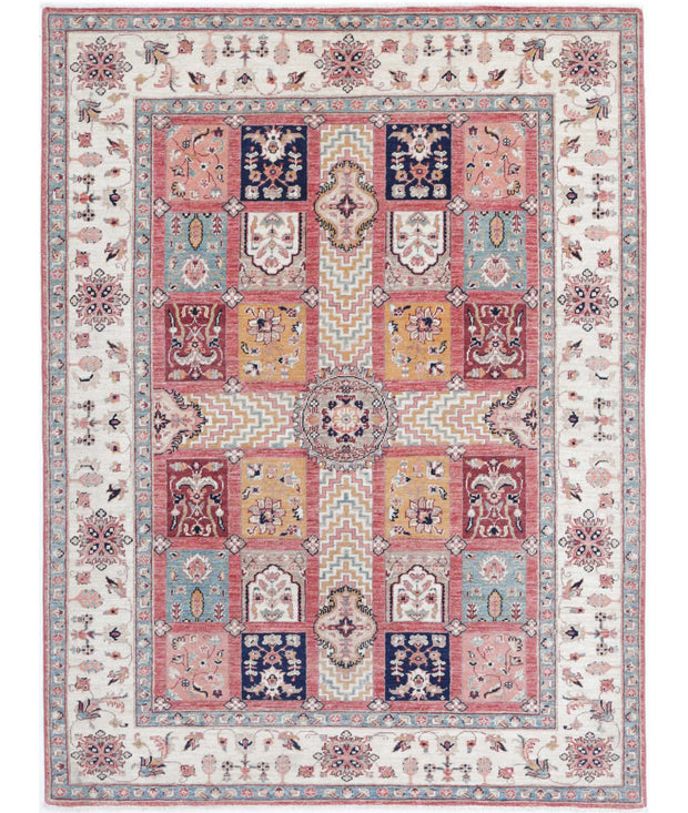 Hand Knotted Bakhtiari Wool Rug 4' 9" x 6' 5" - No. AT90780
