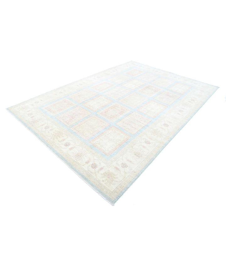 Afghan Bakhtiari Rug 6' 8" x 9' 10" Hand-Knotted | No. AT64863