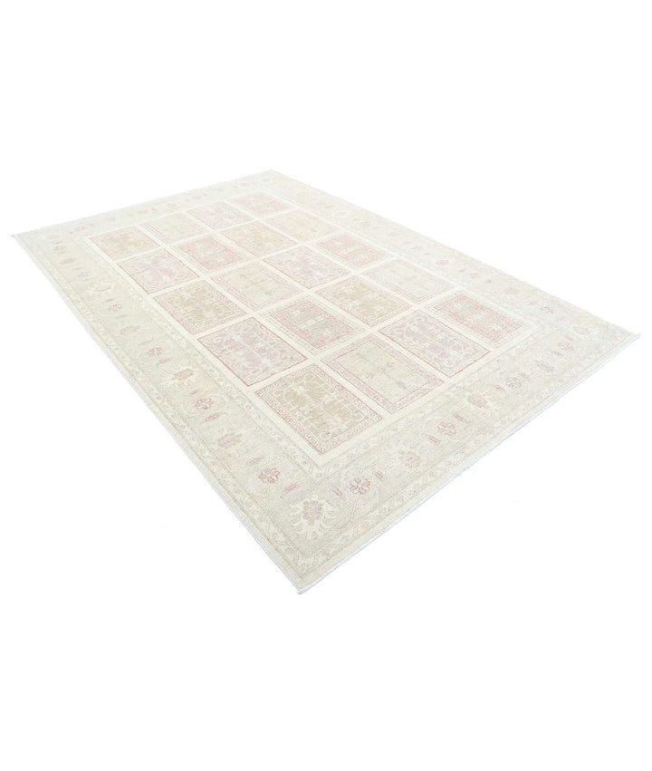 Afghan Bakhtiari Rug 6' 7" x 9' 8" Hand-Knotted | No. AT82282