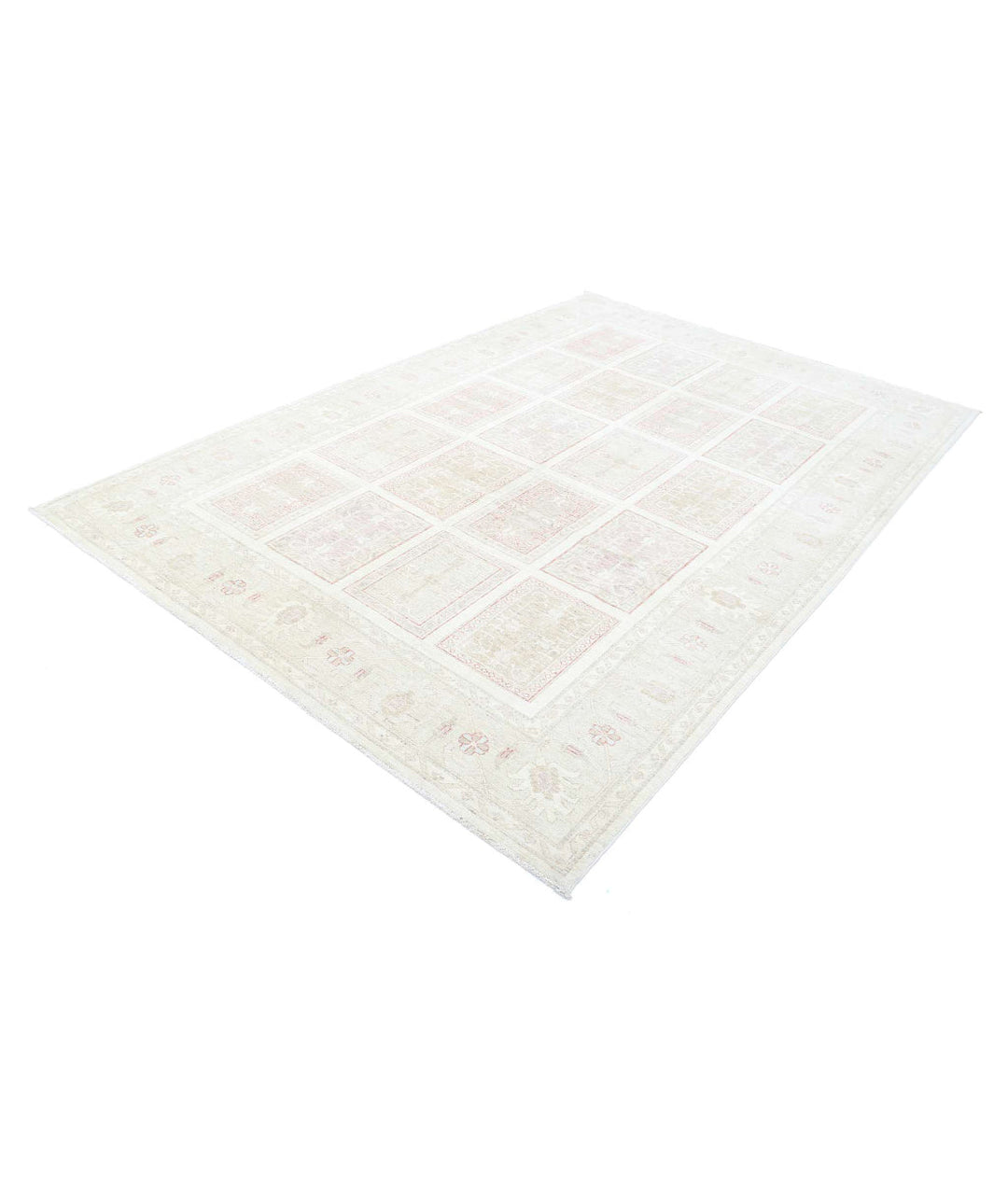 Afghan Bakhtiari Rug 6' 7" x 9' 8" Hand-Knotted | No. AT82282
