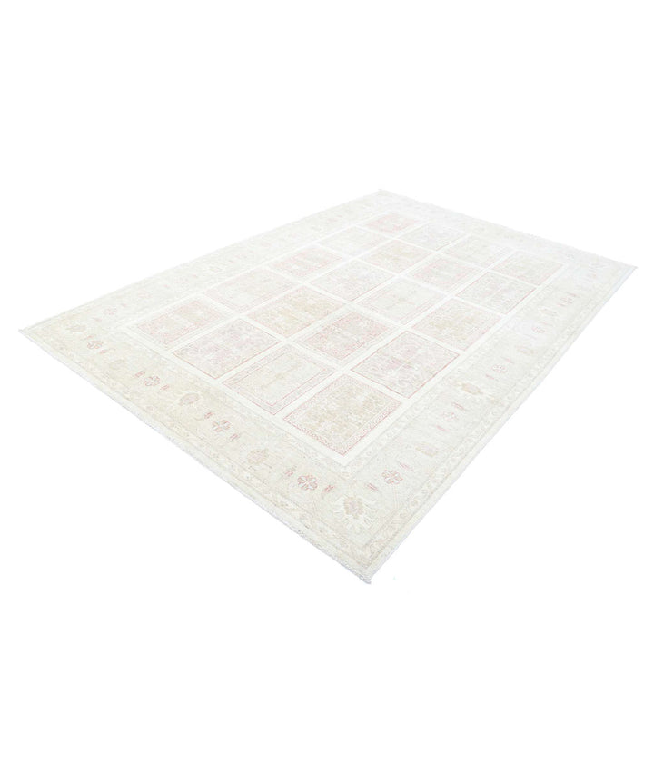 Afghan Bakhtiari Rug 6' 7" x 9' 8" Hand-Knotted | No. AT82282