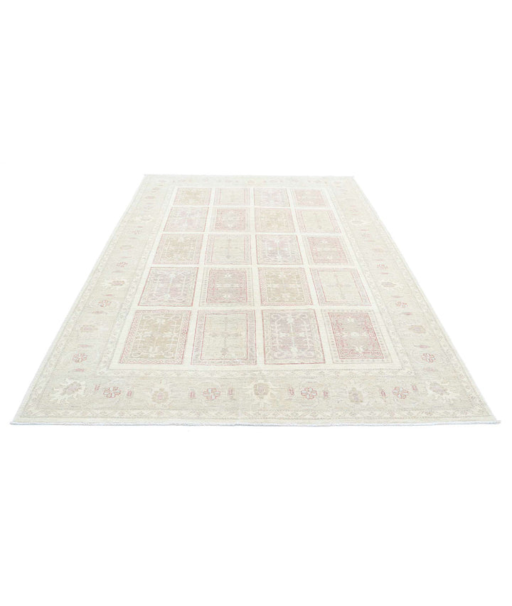 Afghan Bakhtiari Rug 6' 7" x 9' 8" Hand-Knotted | No. AT82282