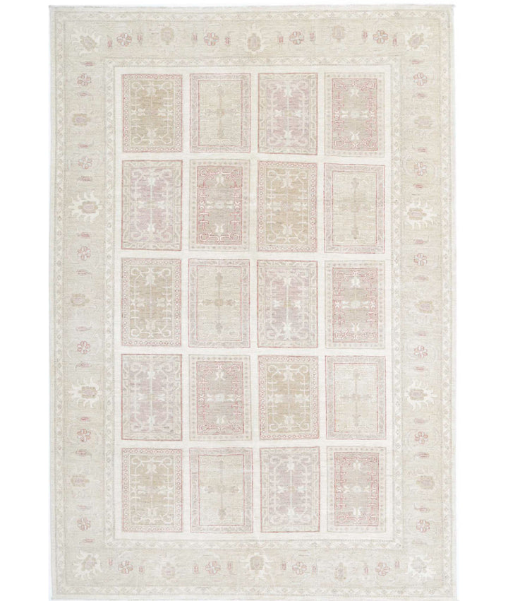 Afghan Bakhtiari Rug 6' 7" x 9' 8" Hand-Knotted | No. AT82282