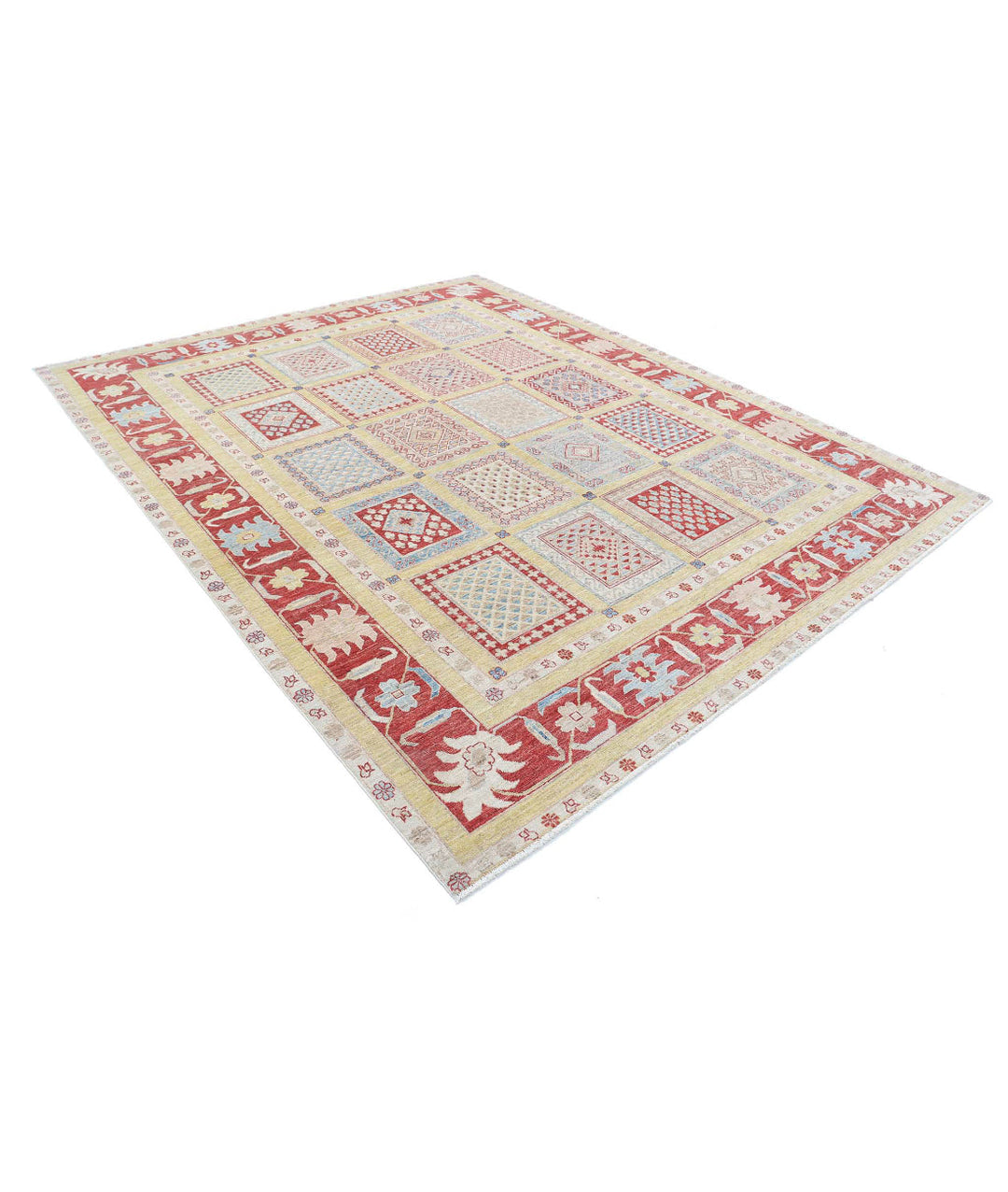 Afghan Bakhtiari Rug 8' 2" x 10' 0" Hand-Knotted | No. AT43823