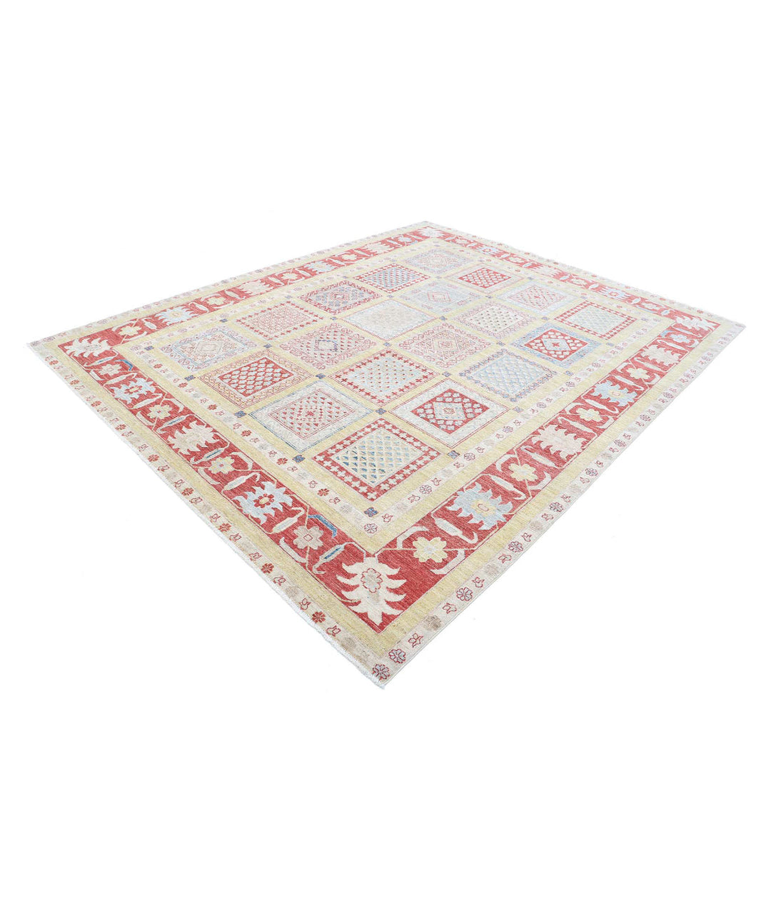 Afghan Bakhtiari Rug 8' 2" x 10' 0" Hand-Knotted | No. AT43823