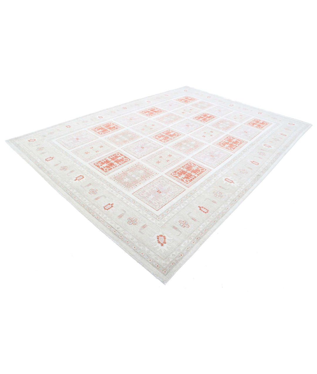 Afghan Bakhtiari Rug 8' 4" x 11' 6" Hand-Knotted | No. AT53764
