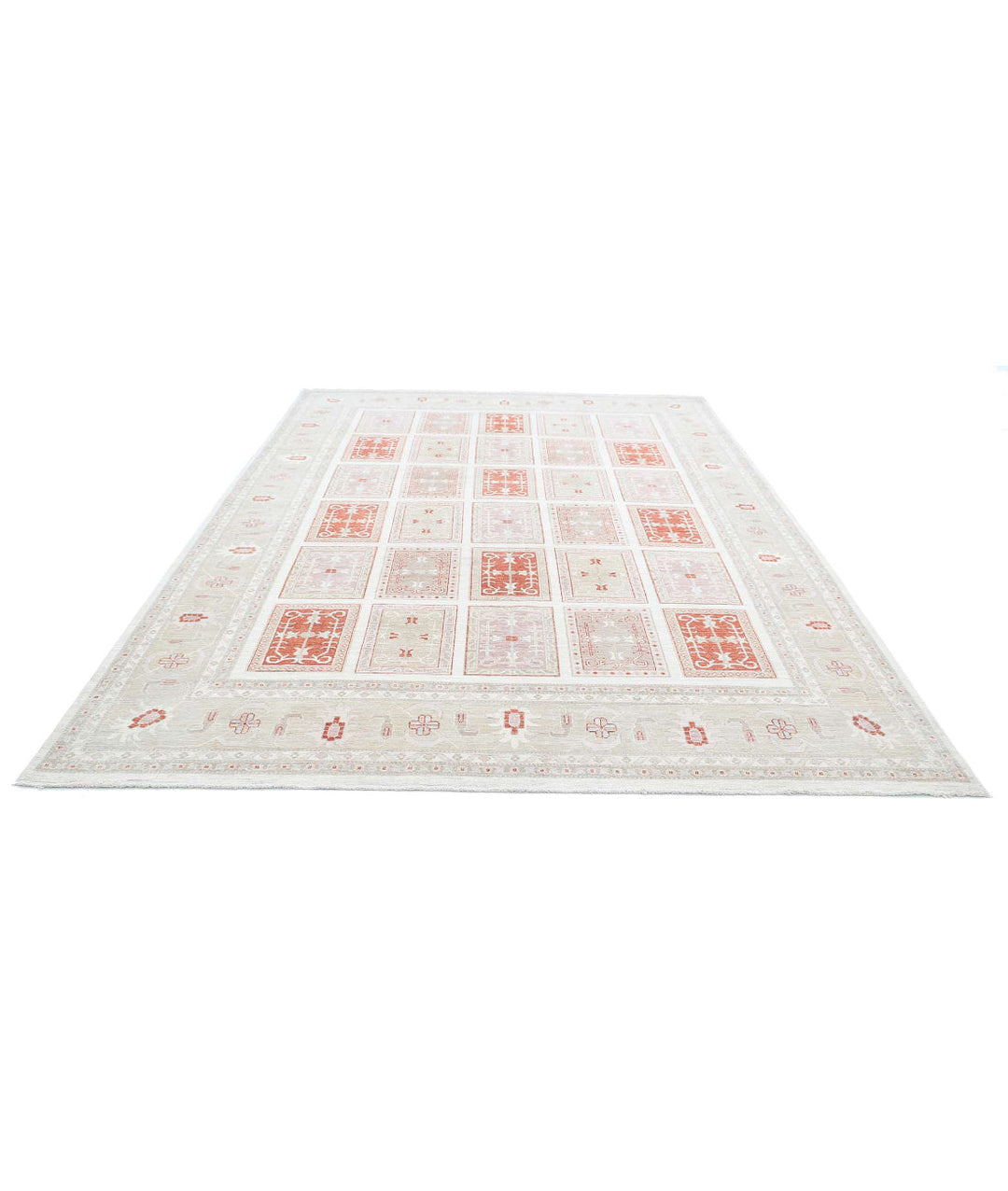 Afghan Bakhtiari Rug 8' 4" x 11' 6" Hand-Knotted | No. AT53764