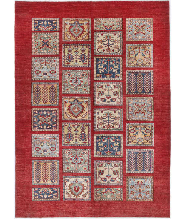 Hand Knotted Bakhtiari Wool Rug 5' 9" x 8' 0" - No. AT12308