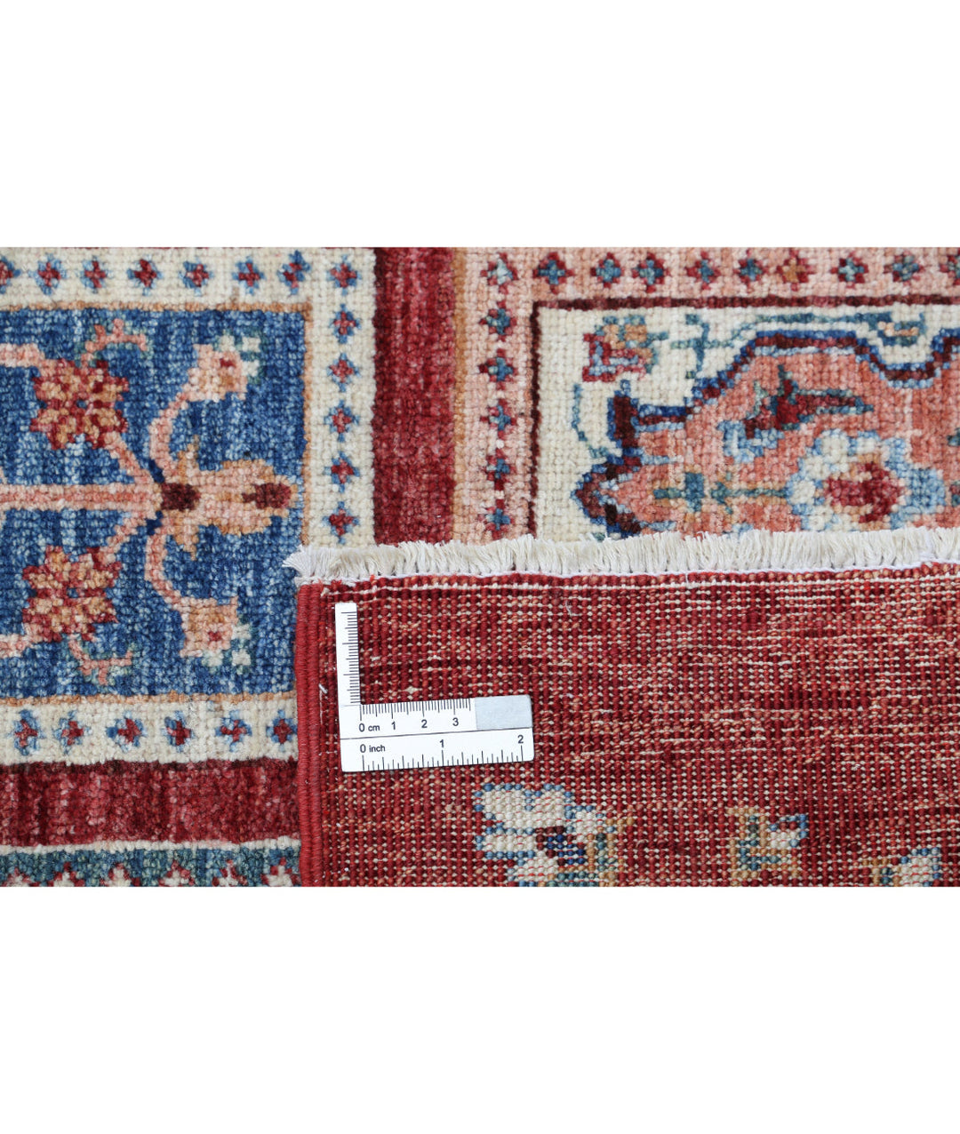 Red Afghan Bakhtiari Rug 5'7" x 7'8" Hand-Knotted | No. AT72266