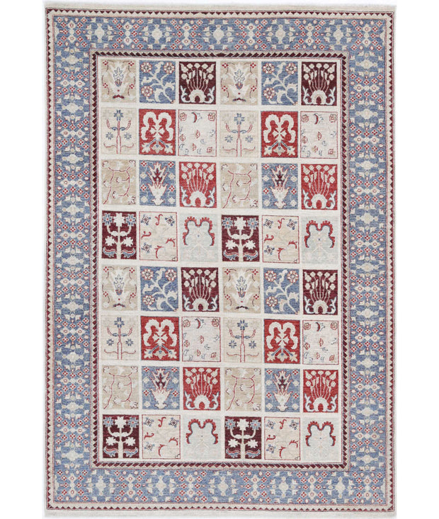 Hand Knotted Bakhtiari Wool Rug 5' 7" x 8' 1" - No. AT21173