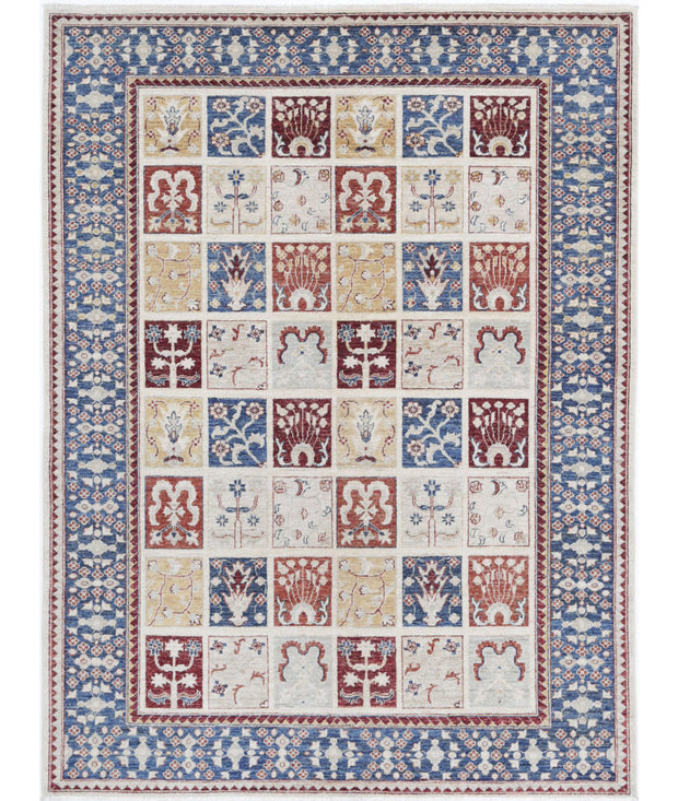 Hand Knotted Bakhtiari Wool Rug 5' 7" x 7' 4" - No. AT27685