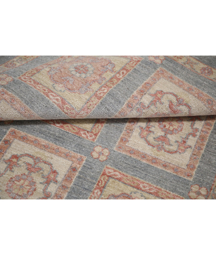 Grey Afghan Bakhtiari Rug 3' 2" x 4' 9" Hand-Knotted | No. AT23761