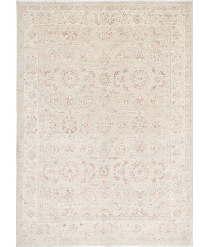 Red Afghan Bakhtiari Rug 3' 4" x 4' 8" Hand-Knotted | No. AT45103