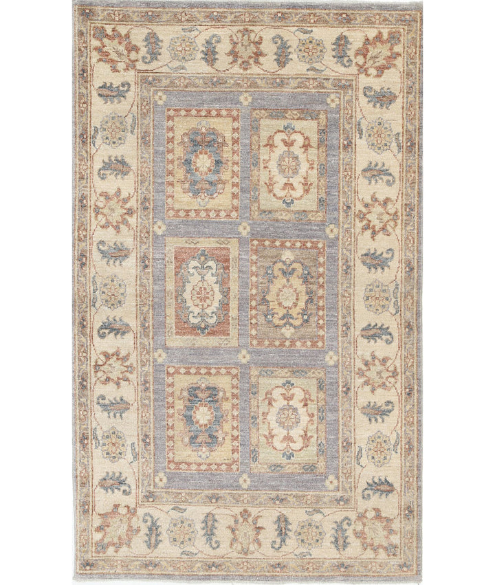 Afghan Bakhtiari Rug 3' 0" x 5' 0" Hand-Knotted | No. AT20783