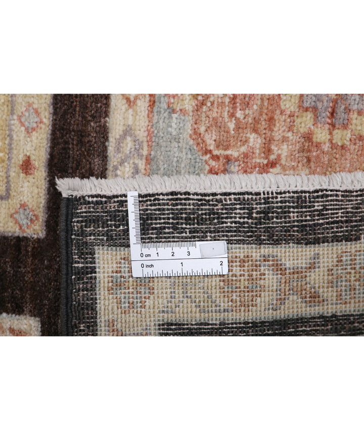 Brown Afghan Bakhtiari Rug 3' 0" x 4' 11" Hand-Knotted | No. AT45294