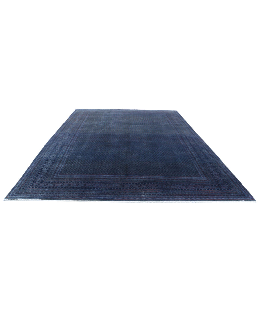 Blue Afghan Mir Saraband Rug 9'9" x 13'3" Hand-Knotted | No. AT89838