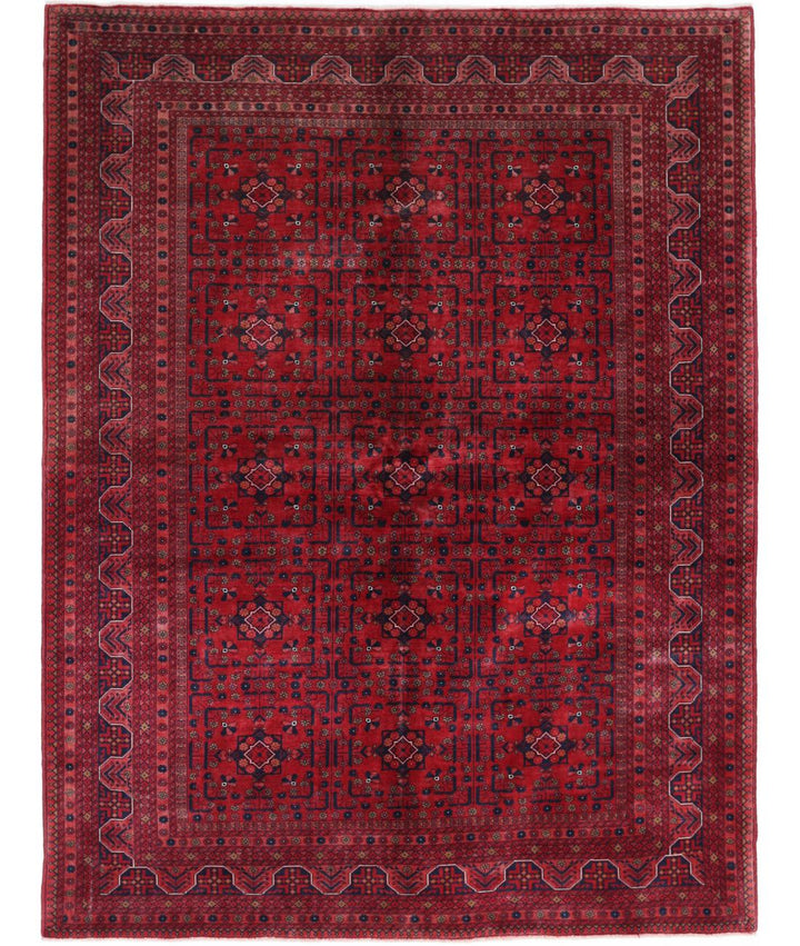 Afghan Beljik Rug 5' 7" x 7' 6" Hand-Knotted | No. AT20825