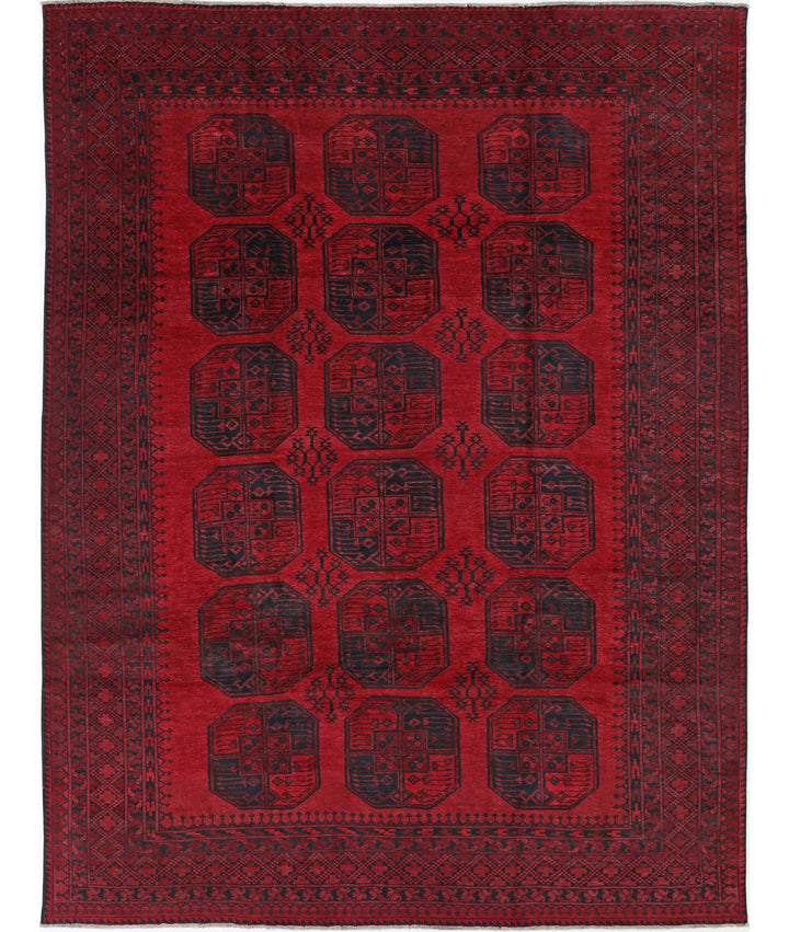 Afghan Khal Muhammadi Rug 8' 2" x 10' 11" Hand-Knotted | No. AT71182