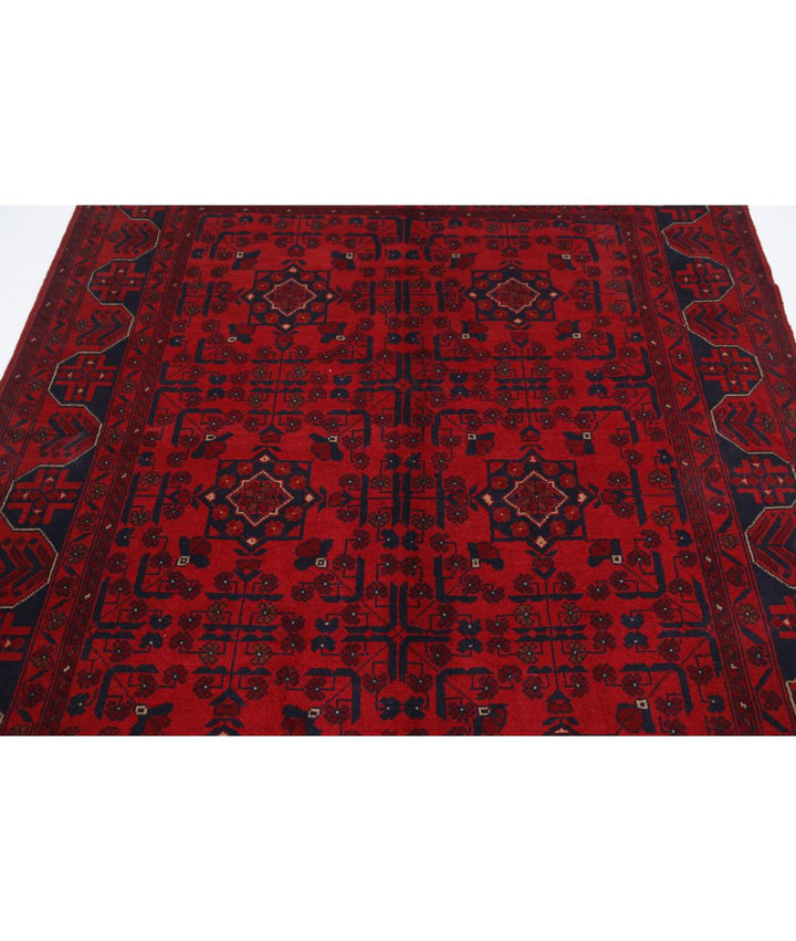Afghan Khal Muhammadi Rug 5' 6" x 7' 5" Hand-Knotted | No. AT11183