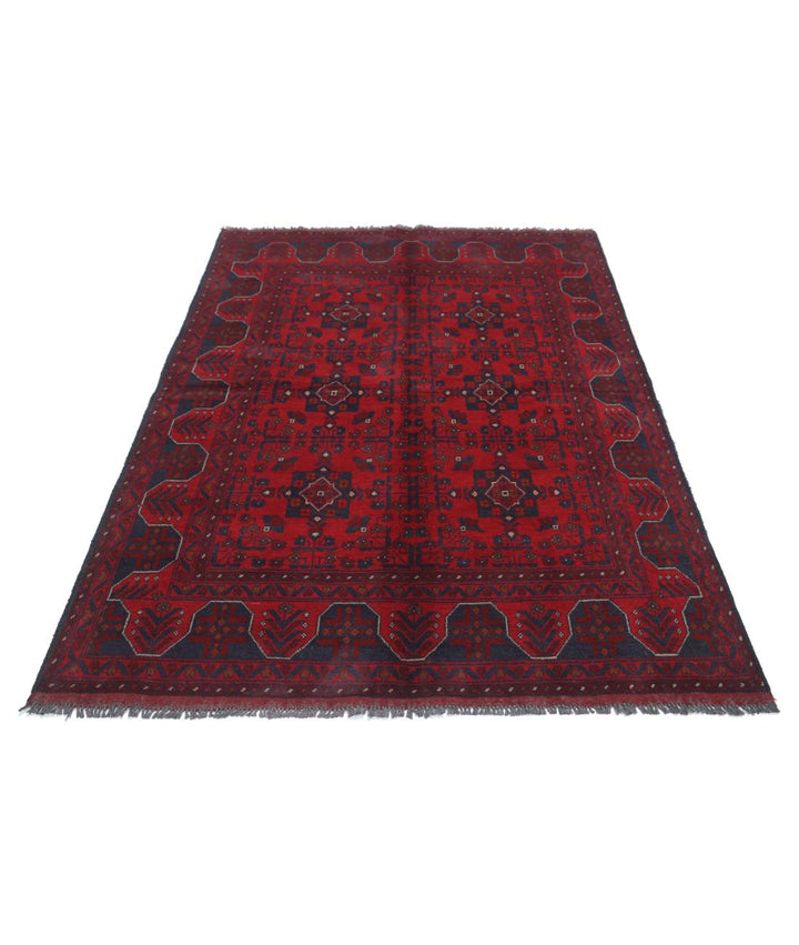 Afghan Khal Muhammadi Rug 4' 10" x 6' 4" Hand-Knotted | No. AT92007