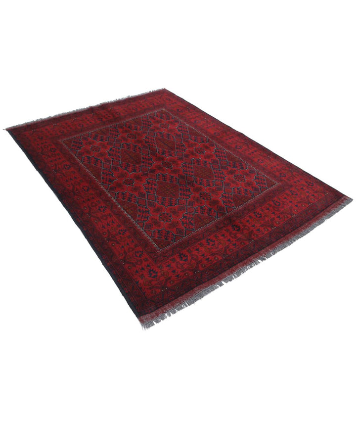 Afghan Khal Muhammadi Rug 4' 11" x 6' 6" Hand-Knotted | No. AT61692