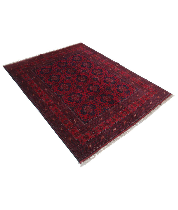 Afghan Khal Muhammadi Rug 4' 11" x 6' 4" Hand-Knotted | No. AT10604