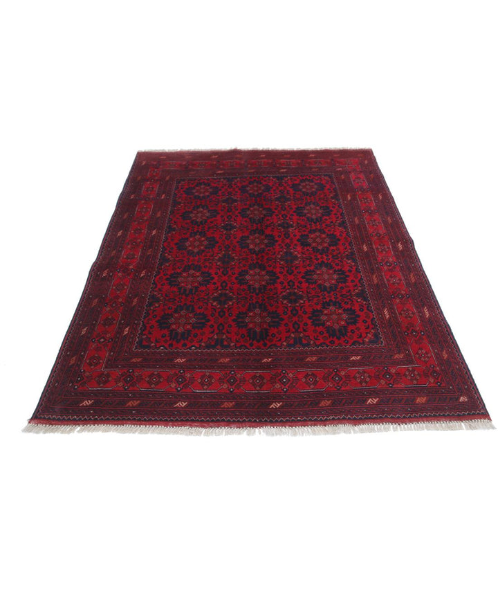 Afghan Khal Muhammadi Rug 4' 11" x 6' 4" Hand-Knotted | No. AT10604