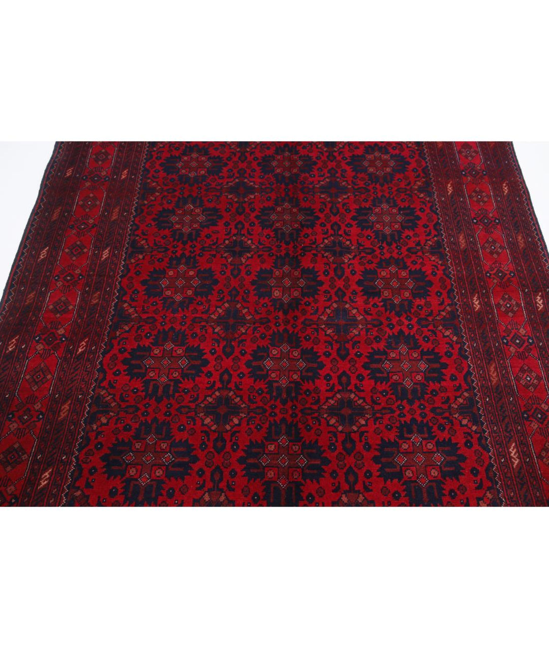 Afghan Khal Muhammadi Rug 4' 11" x 6' 4" Hand-Knotted | No. AT10604