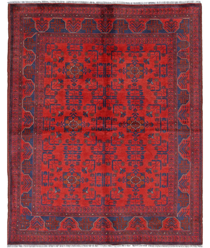 Afghan Khal Muhammadi Rug 4' 10" x 6' 4" Hand-Knotted | No. AT59151