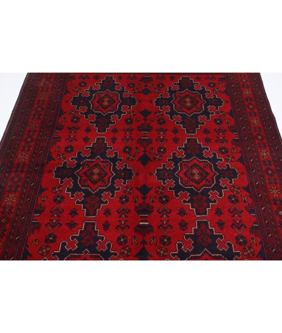 Afghan Khal Muhammadi Rug 5' 0" x 6' 8" Hand-Knotted | No. AT29897
