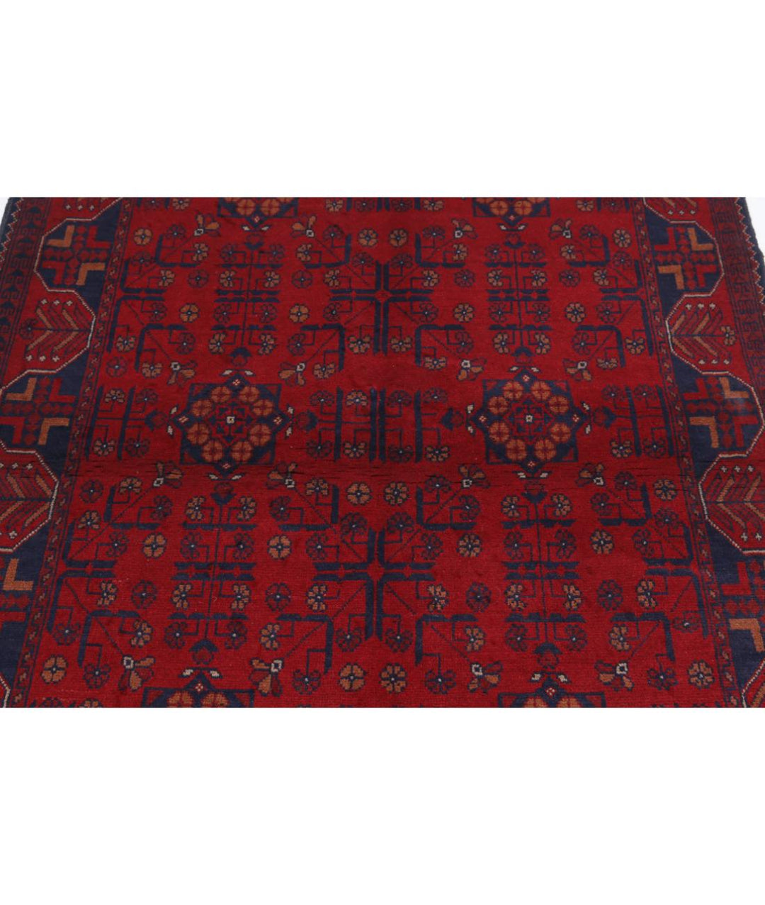 Afghan Khal Muhammadi Rug 4' 2" x 6' 4" Hand-Knotted | No. AT57646