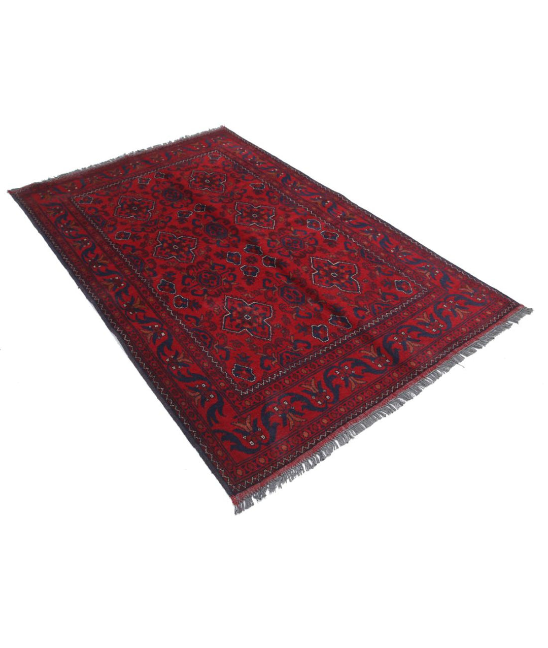 Afghan Khal Muhammadi Rug 4' 4" x 6' 7" Hand-Knotted | No. AT72465