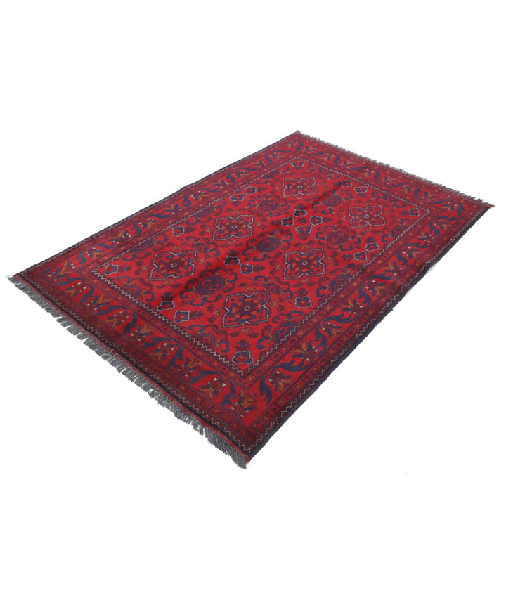 Afghan Khal Muhammadi Rug 4' 4" x 6' 7" Hand-Knotted | No. AT72465