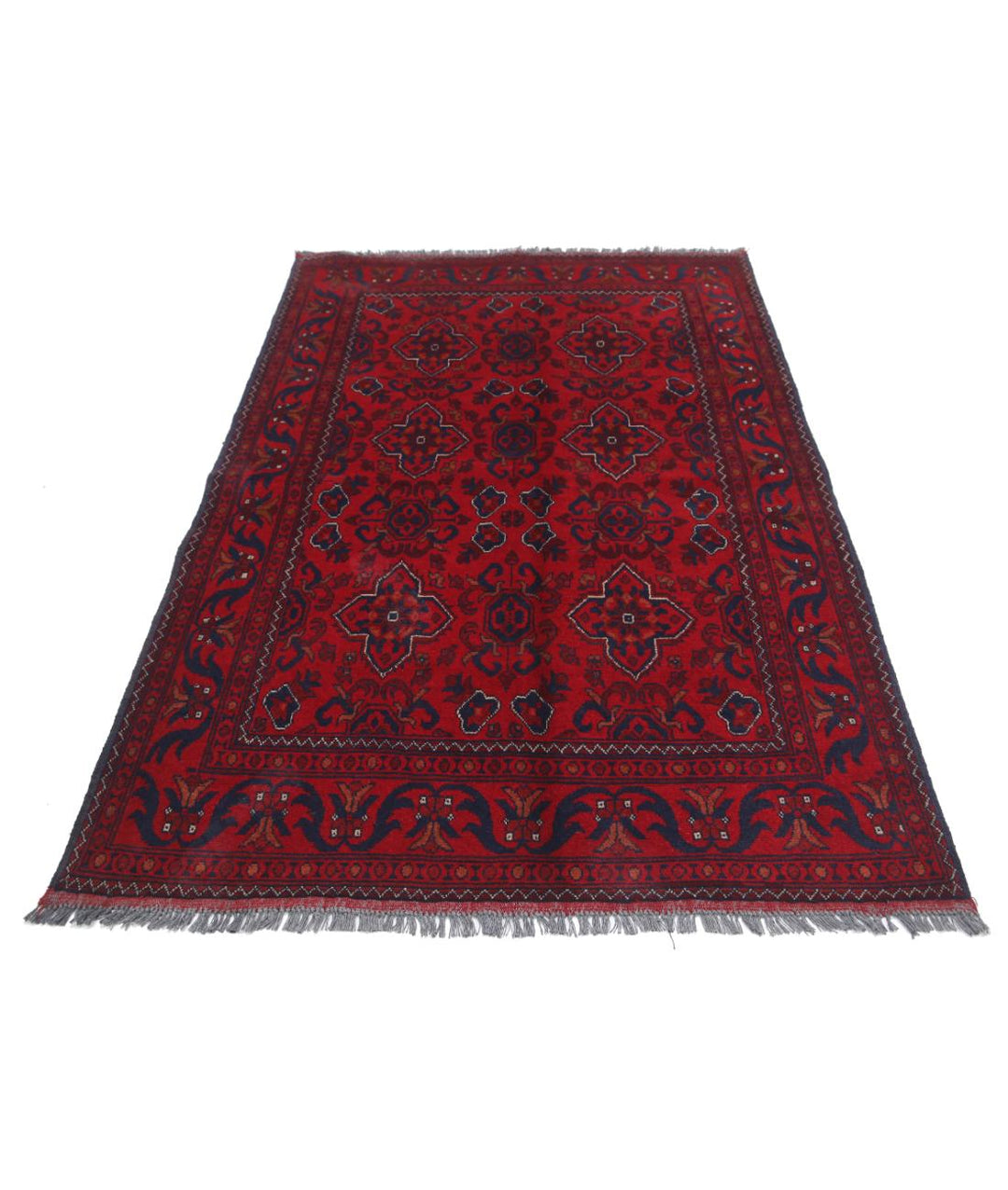 Afghan Khal Muhammadi Rug 4' 4" x 6' 7" Hand-Knotted | No. AT72465