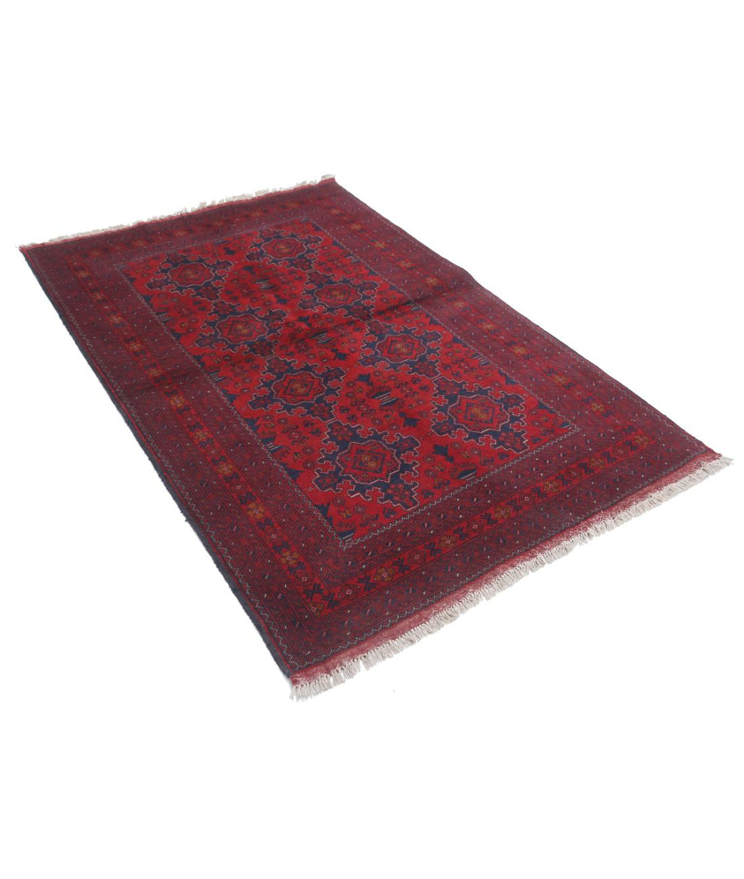 Afghan Khal Muhammadi Rug 4' 3" x 6' 4" Hand-Knotted | No. AT17732