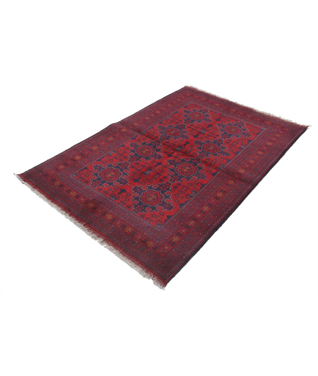 Afghan Khal Muhammadi Rug 4' 3" x 6' 4" Hand-Knotted | No. AT17732