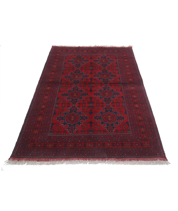 Afghan Khal Muhammadi Rug 4' 3" x 6' 4" Hand-Knotted | No. AT17732
