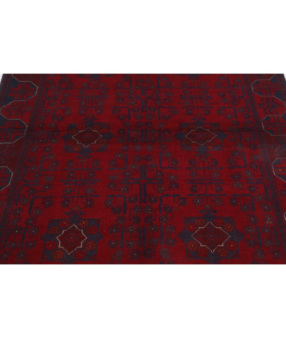 Afghan Khal Muhammadi Rug 4' 2" x 6' 5" Hand-Knotted | No. AT31908