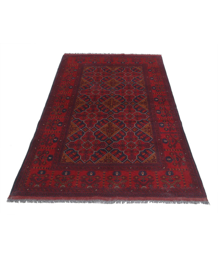 Afghan Khal Muhammadi Rug 4' 0" x 6' 4" Hand-Knotted | No. AT79010