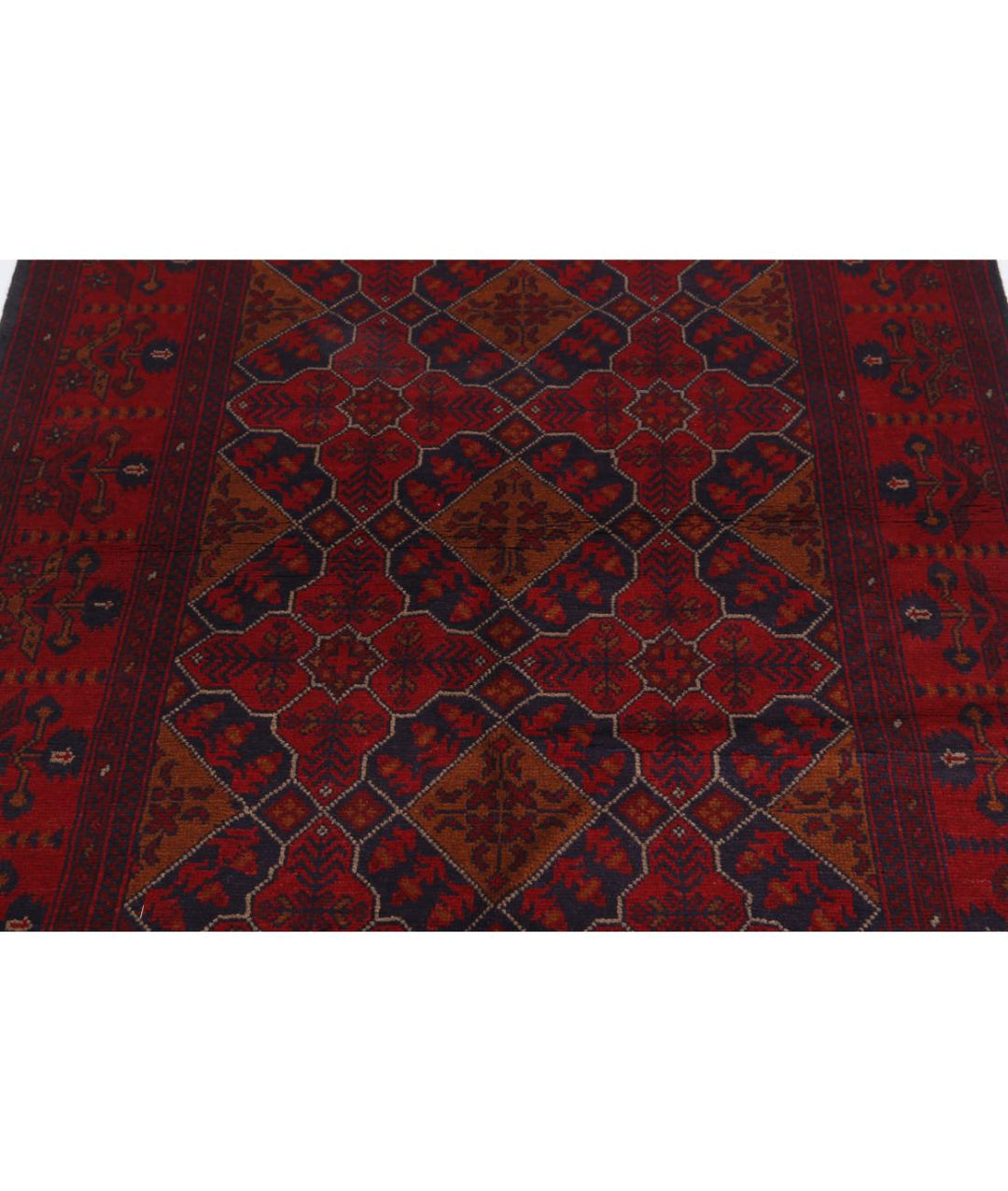 Afghan Khal Muhammadi Rug 4' 0" x 6' 4" Hand-Knotted | No. AT79010