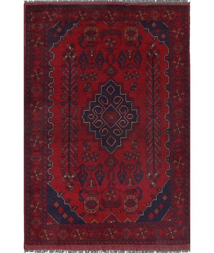 Afghan Khal Muhammadi Rug 3' 3" x 5' 0" Hand-Knotted | No. AT38866