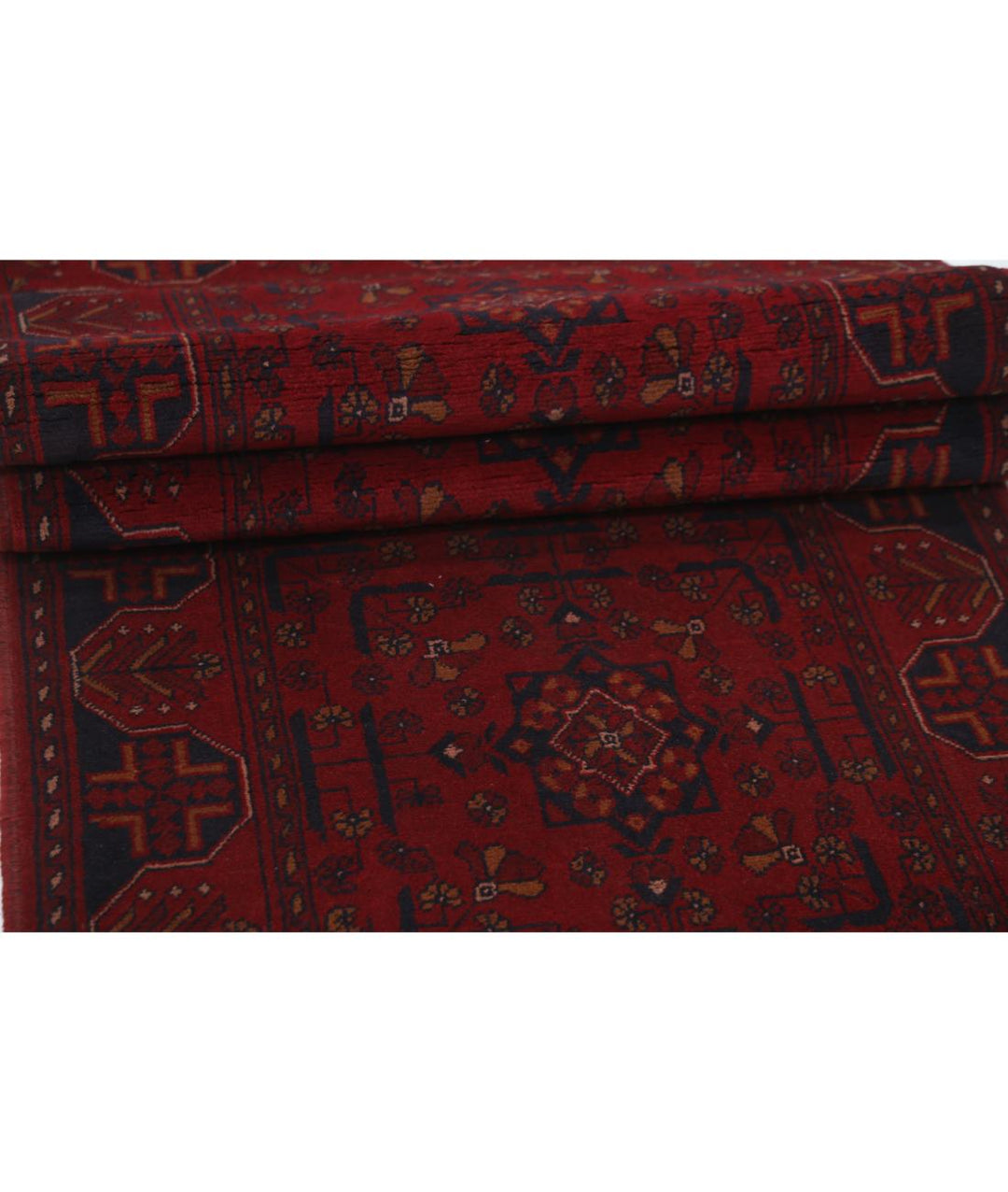 Afghan Khal Muhammadi Runner Rug 2' 6" x 15' 11" Hand-Knotted | No. AT95044