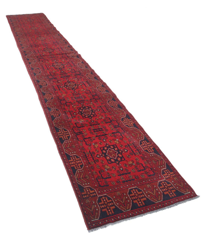 Afghan Khal Muhammadi Rug 2' 7" x 15' 11" Hand-Knotted | No. AT57703