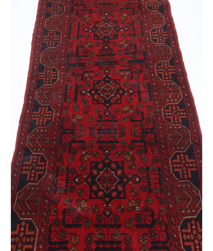 Afghan Khal Muhammadi Rug 2' 7" x 15' 11" Hand-Knotted | No. AT57703