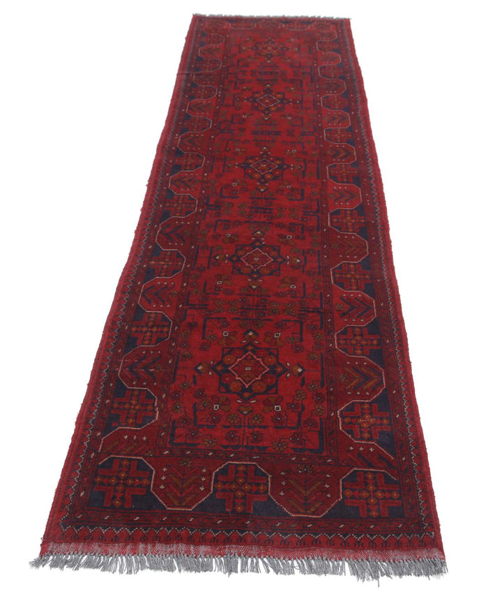Afghan Khal Muhammadi Runner 2' 7" x 9' 7" Hand-Knotted | No. AT58902