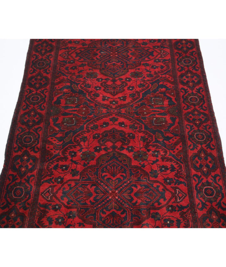 Afghan Khal Muhammadi Runner Rug 2' 10" x 6' 7" Hand-Knotted | No. AT94350