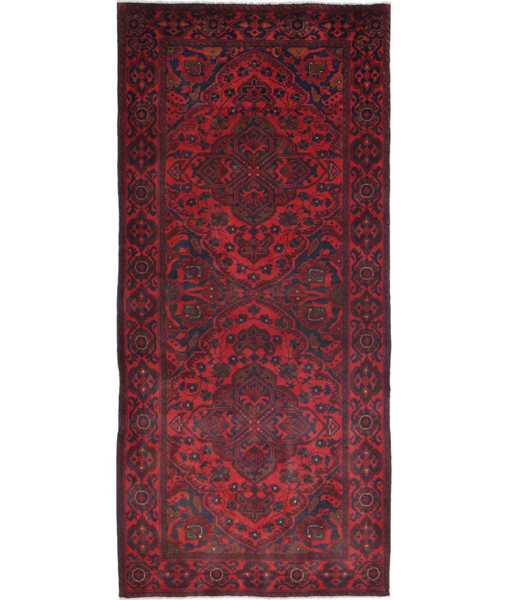 Afghan Khal Muhammadi Runner Rug 2' 10" x 6' 7" Hand-Knotted | No. AT94350