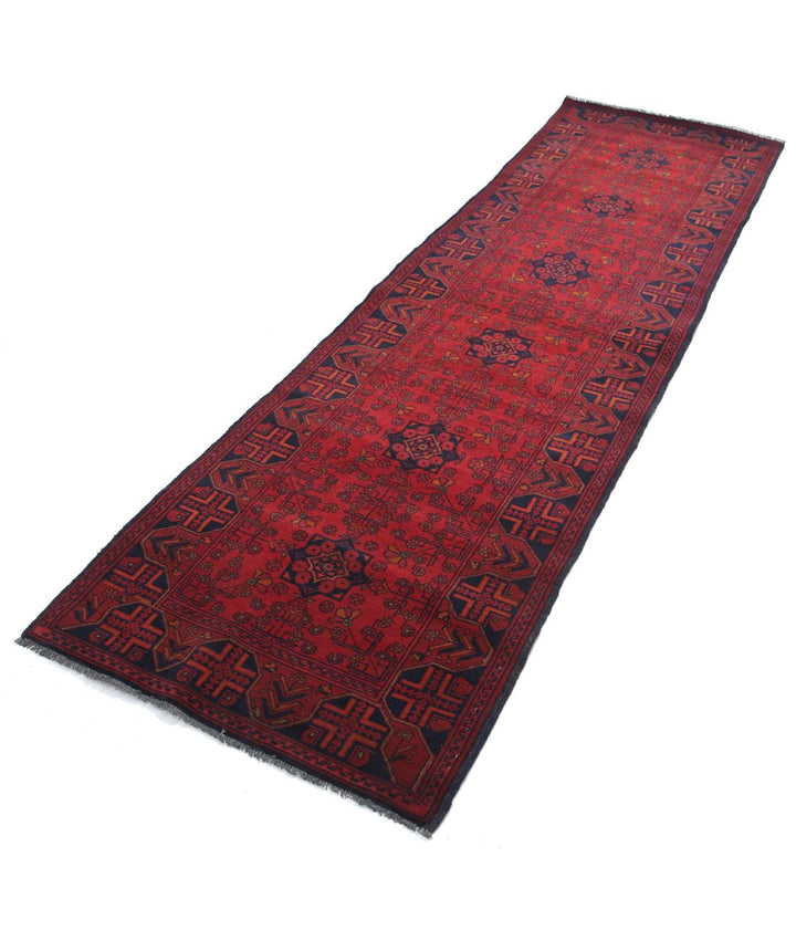 Afghan Khal Muhammadi Runner Rug 2' 9" x 9' 4" Hand-Knotted | No. AT47439